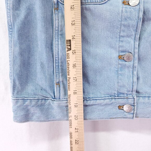 Madewell Denim Boxy Vest in Fitzgerald Wash Size Medium - Picture 5 of 15